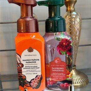 Bath & Body Works Mango Papaya Paradise/Raspberry Tangerine Foaming Hand Soap